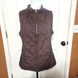Brown Liteweight Vest. Marked L
